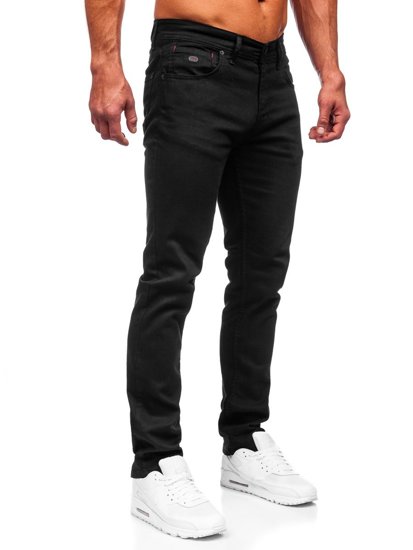 Pantaloni in jeans regular fit da uomo neri Bolf 6525R