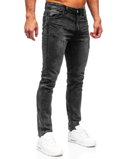 Pantaloni in jeans regular fit da uomo neri Bolf K10006-2