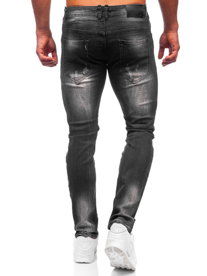 Pantaloni in jeans regular fit da uomo neri Bolf MP010N