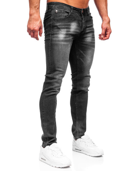 Pantaloni in jeans regular fit da uomo neri Bolf MP019N