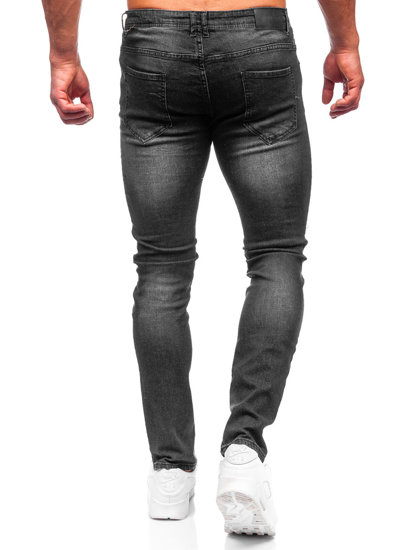 Pantaloni in jeans regular fit da uomo neri Bolf MP019N