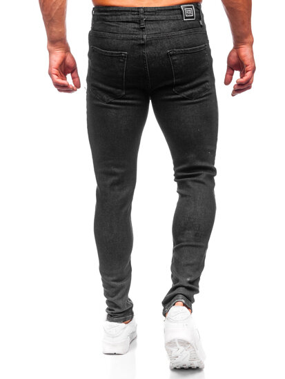 Pantaloni in jeans regular fit da uomo nero Bolf 6009