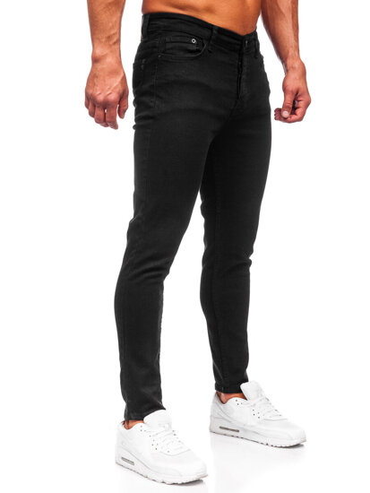 Pantaloni in jeans regular fit da uomo nero Bolf 6036