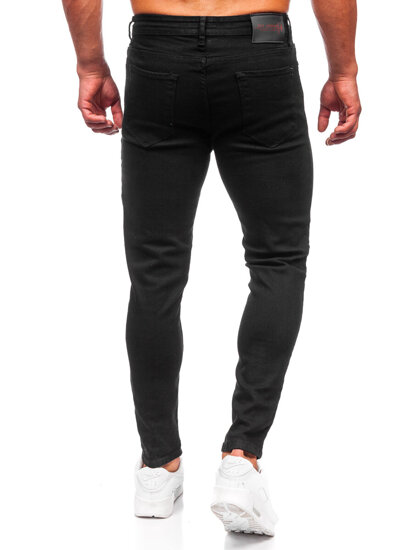 Pantaloni in jeans regular fit da uomo nero Bolf 6036