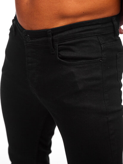 Pantaloni in jeans regular fit da uomo nero Bolf 6036