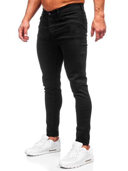 Pantaloni in jeans regular fit da uomo nero Bolf 6094