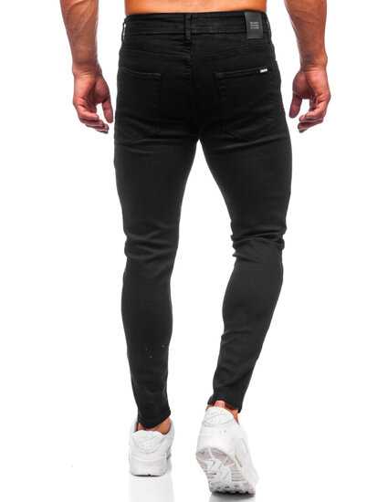 Pantaloni in jeans regular fit da uomo nero Bolf 6094