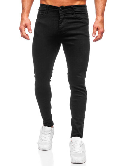 Pantaloni in jeans regular fit da uomo nero Bolf 6097