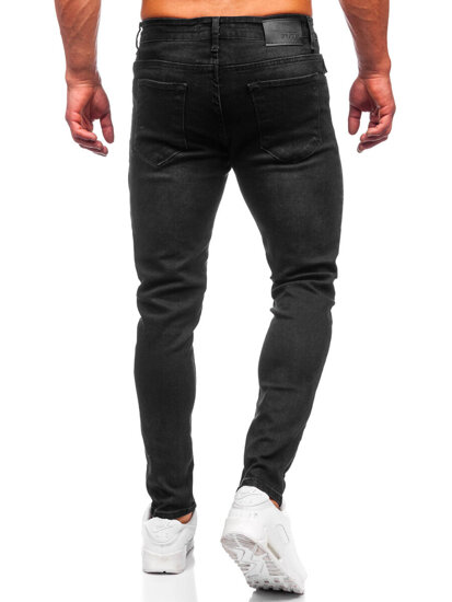 Pantaloni in jeans regular fit da uomo nero Bolf 6144