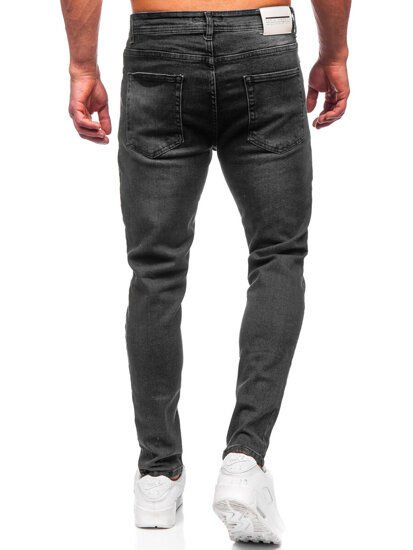 Pantaloni in jeans regular fit da uomo nero Bolf 6311