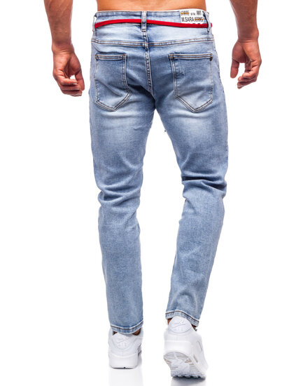 Pantaloni in jeans skinny fit da uomo azzurri Bolf KX555-2A