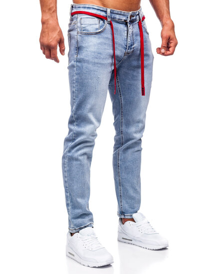 Pantaloni in jeans skinny fit da uomo azzurri Bolf KX555-2A