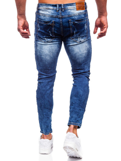 Pantaloni in jeans skinny fit da uomo blu Bolf E7790B