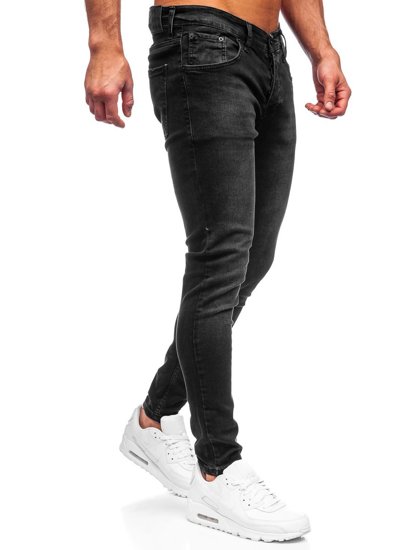 Pantaloni in jeans skinny fit da uomo nero Bolf R923