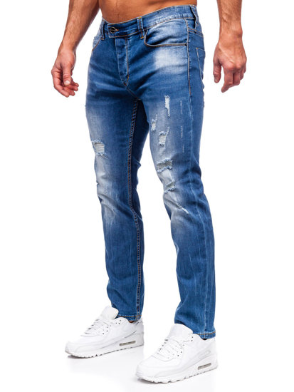 Pantaloni in jeans slim fit da uomo azzurri Bolf MP0018B