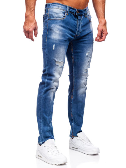 Pantaloni in jeans slim fit da uomo azzurri Bolf MP0018B