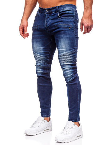 Pantaloni in jeans slim fit da uomo azzurri Bolf MP0029B