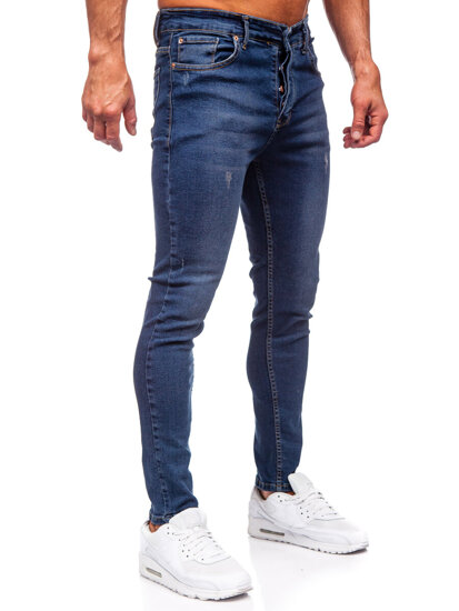 Pantaloni in jeans slim fit da uomo azzurro Bolf 6257