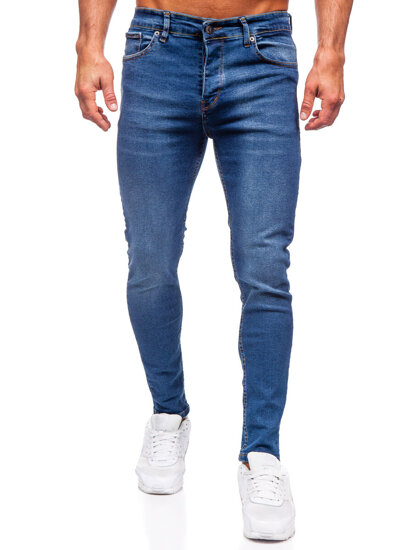 Pantaloni in jeans slim fit da uomo azzurro Bolf 6262