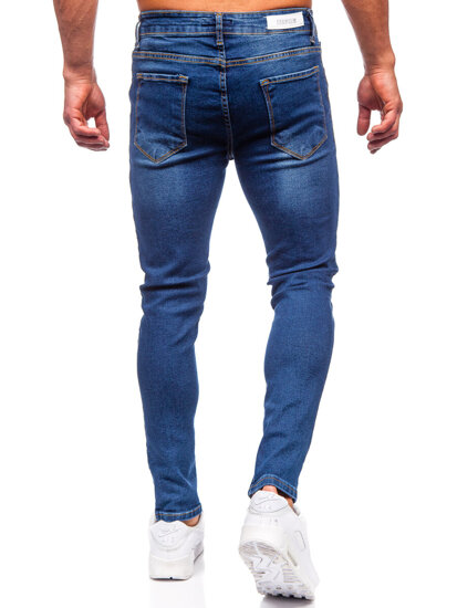 Pantaloni in jeans slim fit da uomo azzurro Bolf 6264