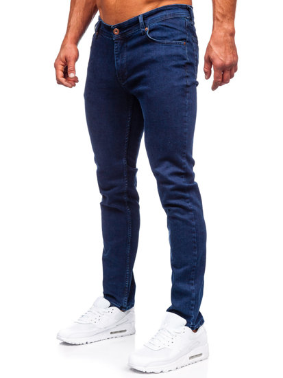 Pantaloni in jeans slim fit da uomo blu Bolf 5066