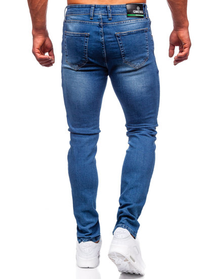 Pantaloni in jeans slim fit da uomo blu Bolf 6528