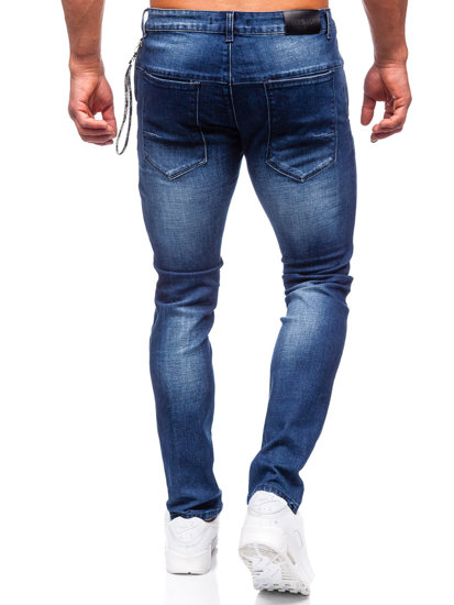 Pantaloni in jeans slim fit da uomo blu Bolf MP0091BS