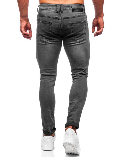 Pantaloni in jeans slim fit da uomo neri Bolf KS2081