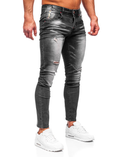 Pantaloni in jeans slim fit da uomo neri Bolf MP0024N