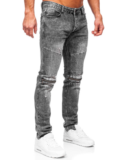 Pantaloni in jeans slim fit da uomo neri Bolf MP0069N