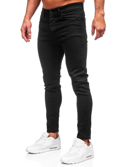 Pantaloni in jeans slim fit da uomo nero Bolf 6087