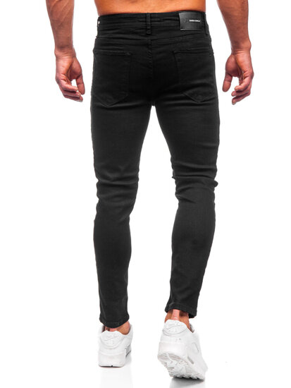 Pantaloni in jeans slim fit da uomo nero Bolf 6087