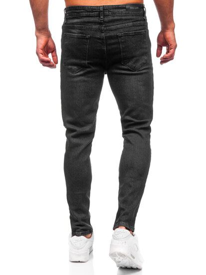 Pantaloni in jeans slim fit da uomo nero Bolf 6131