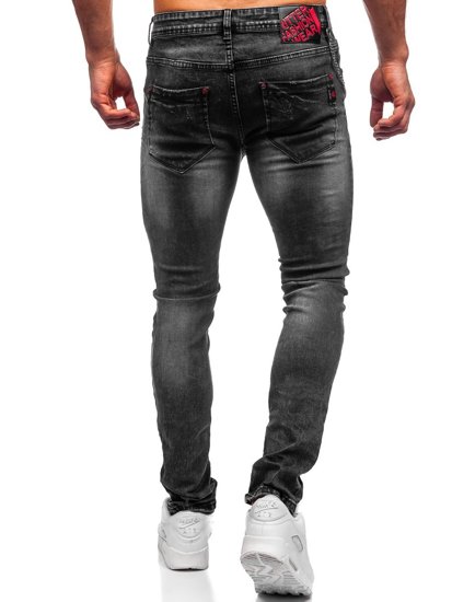 Pantaloni in jeans slim fit neri Bolf 60027W0