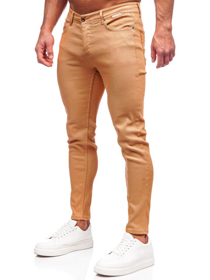 Pantaloni in tessuto da uomo cammello Bolf GT-S