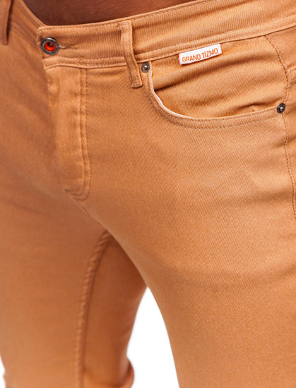 Pantaloni in tessuto da uomo cammello Bolf GT-S