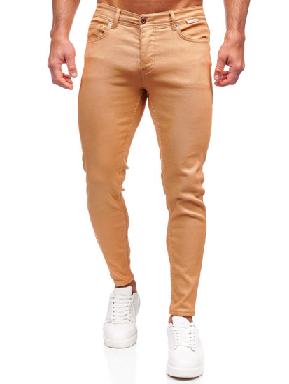 Pantaloni in tessuto da uomo cammello Bolf GT-S