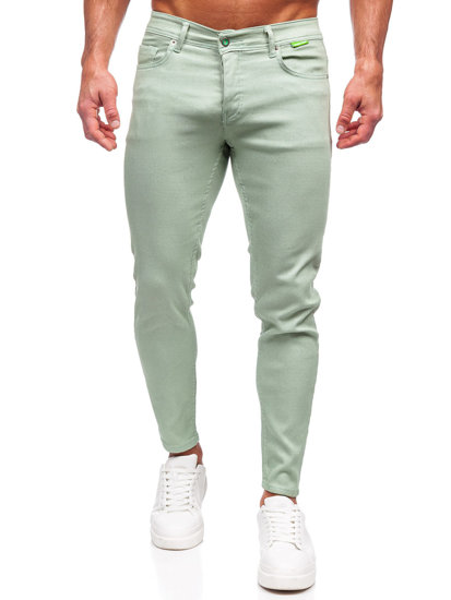 Pantaloni in tessuto da uomo verdi Bolf GT-S