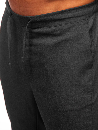 Pantaloni in tessuto jogger da uomo antracite Bolf 0065