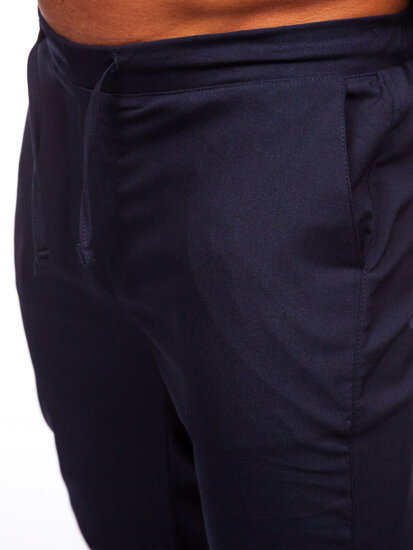 Pantaloni in tessuto jogger da uomo blu inchiostro Bolf 0065