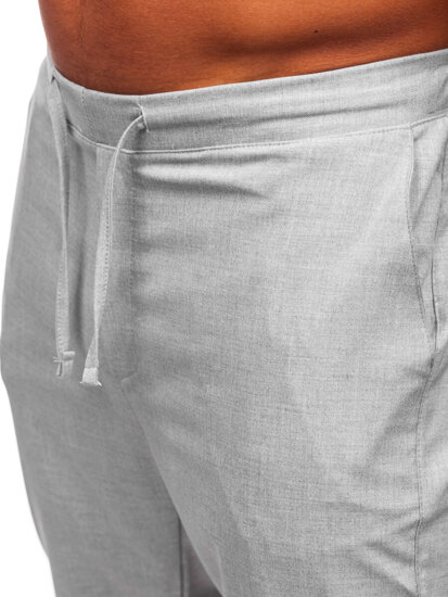 Pantaloni in tessuto jogger da uomo grigio Bolf 0065