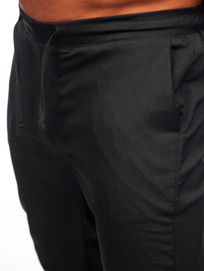 Pantaloni in tessuto jogger da uomo nero Bolf 0065