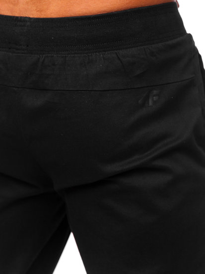 Pantaloni  jogger casual da uomo nero 4F M154