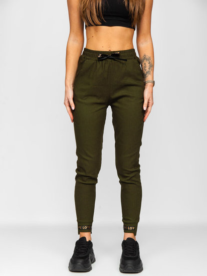 Pantaloni jogger da donna khaki Bolf AF5119ND