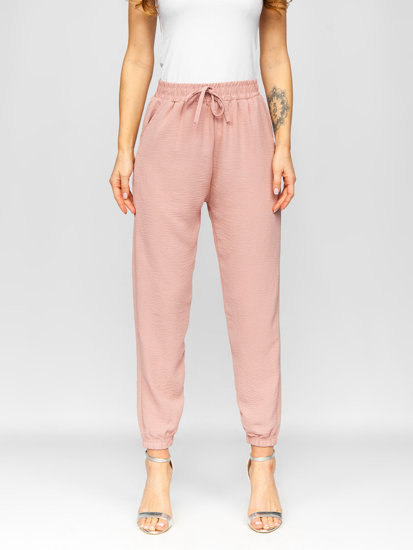 Pantaloni jogger da donna rosa Bolf W5071