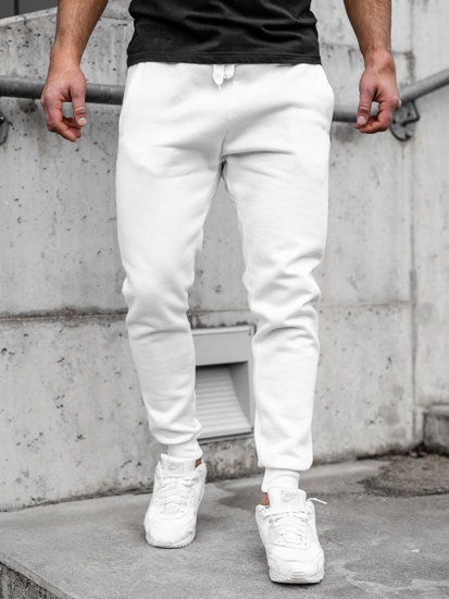 Pantaloni jogger da uomo bianchi Bolf CK01