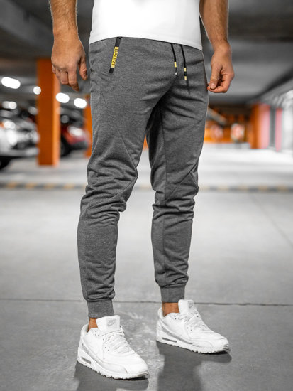 Pantaloni jogger da uomo grafite Bolf K10350