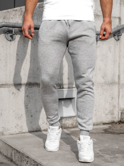 Pantaloni jogger da uomo grigi Bolf CK01