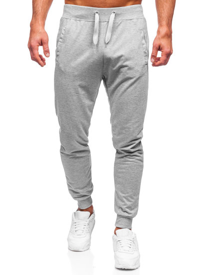 Pantaloni jogger da uomo grigi Bolf XW02