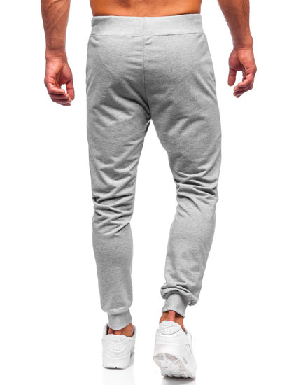 Pantaloni jogger da uomo grigi Bolf XW02